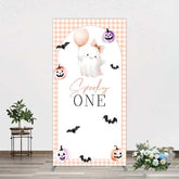 Aperturee Aperturee Spooky One Boo 1St Halloween Birthday Rectangle Backdrop